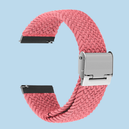 Pink Birded Nylon Watch Band