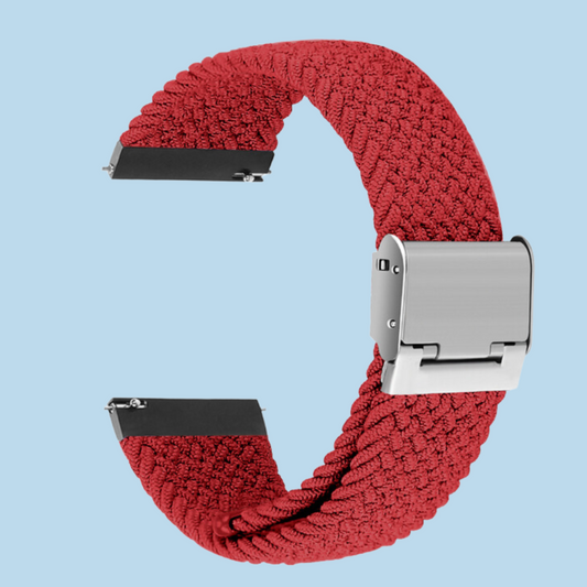 Red Brided Nylon Watch Band