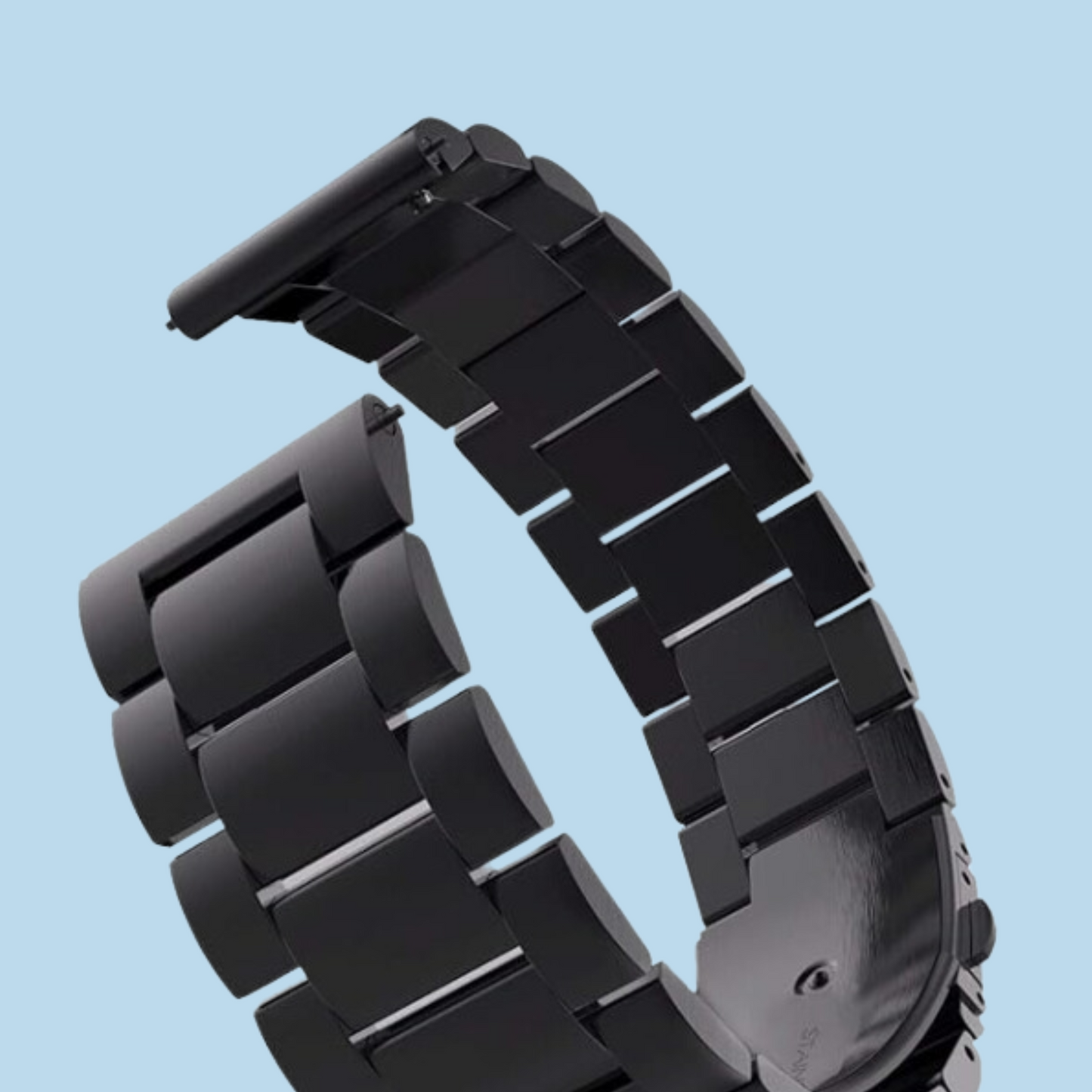 Black Stainless Steel Strap