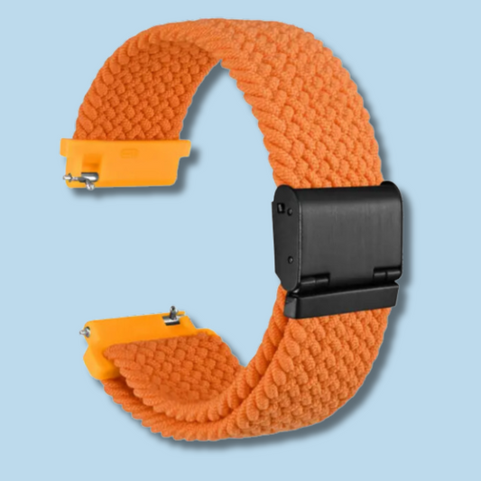 Orange  Brided Nylon Watch Band